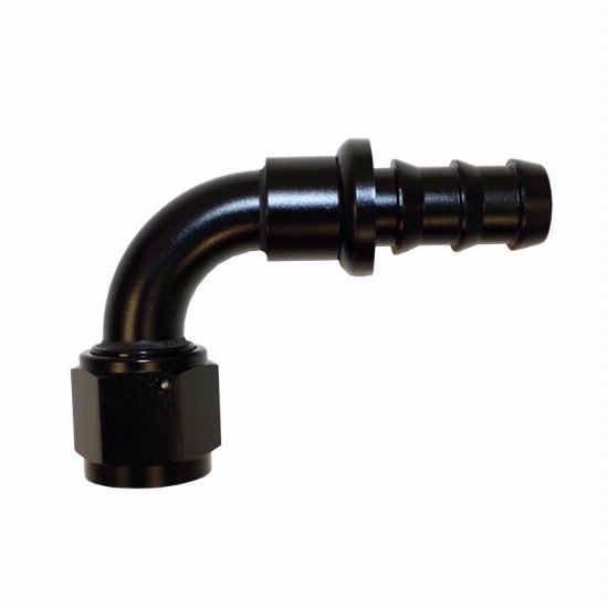 Push-On Hose Fitting, 90 Degree -8 Black - 1533BLK