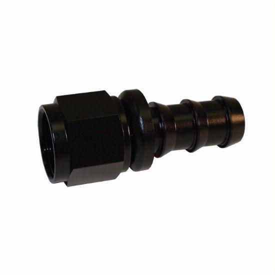 Push-On Hose Fitting, Straight -10 Black - 1514BLK