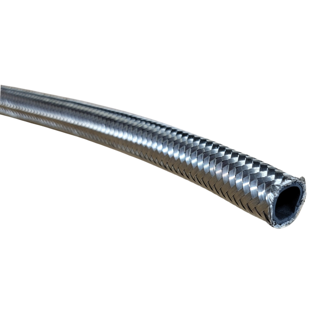 Braided Stainless Steel Racing Hose AN -4, Per Foot - BA0400