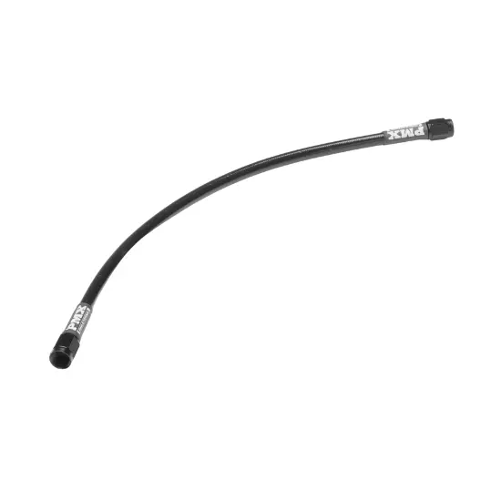 Brake Line #3 Straight/Straight 12" Length, Black, All Sizes 