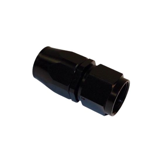 Aluminum Straight Reuseable Fitting, -8 - 1013BLK