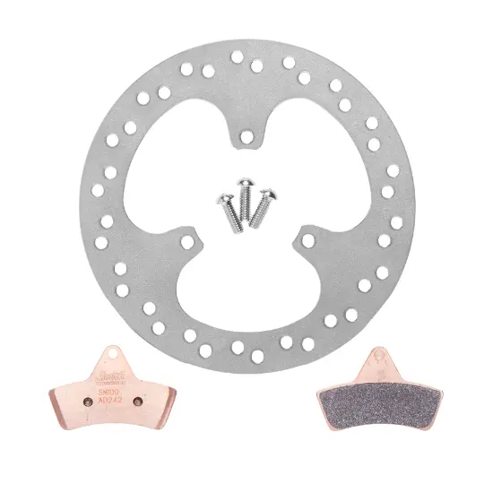 Titanium Left Front Brake Rotor for Micro Sprint 3 Bolt Hole Pattern for Joes Hub - SMIMICLFR1309630