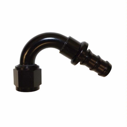 [PRF1544BLK] Push-On Hose Fitting, 120 Degree -10 Black - 1544BLK