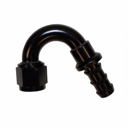 [PRF1554BLK] Push-On Hose Fitting, 150 Degree -10 Black - 1554BLK