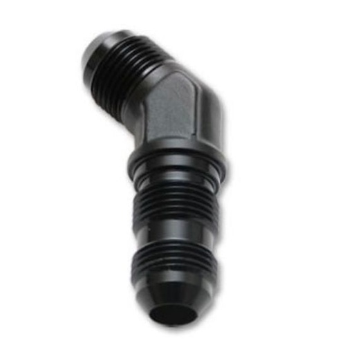 [PRF2128BLK] 45 Degree Bulkhead Union -6 Black - 2128BLK