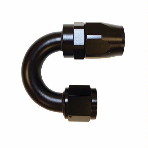 [PRF4066BLK] Aluminum 180 Degree Reuseable Fitting -16 Black - 4066BLK