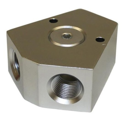 [PRF38Y] Aluminum Inline Y Block 3/8" NPT - 38Y