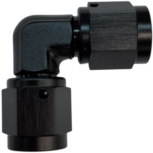 [PRF9341-10BLK] Female Swivel Couple, 90 Degree -10 AN Black - 9341-10BLK