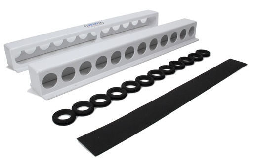 [HRPHRP6350-WHT] Torsion Bar Rack Holds 12 Sprint Bars White
