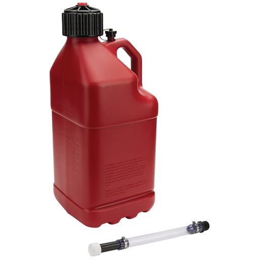 [ALL40121] Utility Jug 5 Gal w/Filler Hose Red