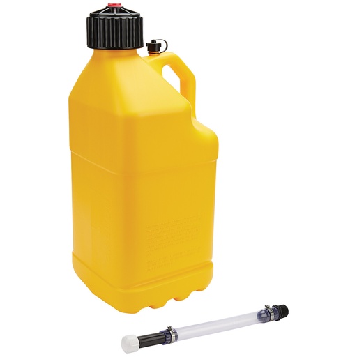 [ALL40123] Utility Jug 5 Gal w/Filler Hose Yellow